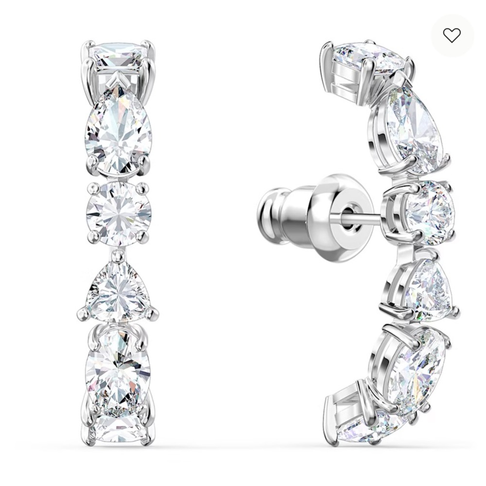Swarovski Crystal Tennis Ear Cuffs